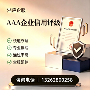 日照AAA企业信用评级申请服务